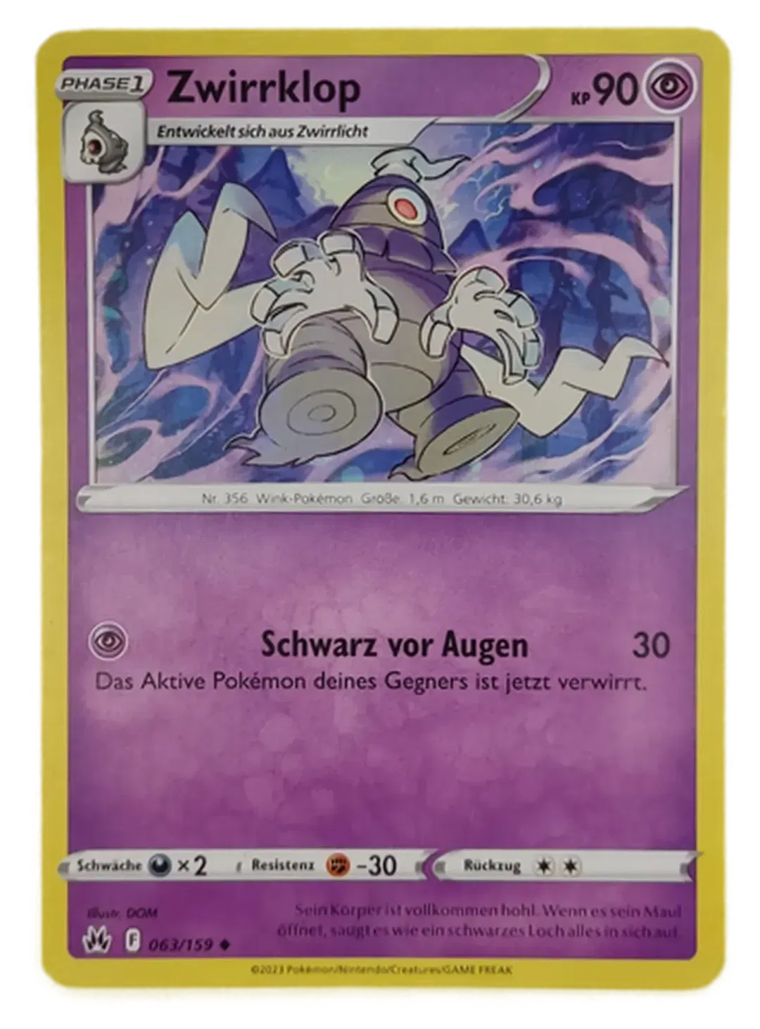  Pokémon Sammelkarte Phase2 Zwirrklop Phase1 - Bild 4