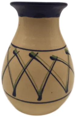 Vase, Keramik beige, Landhaus - Bild 1