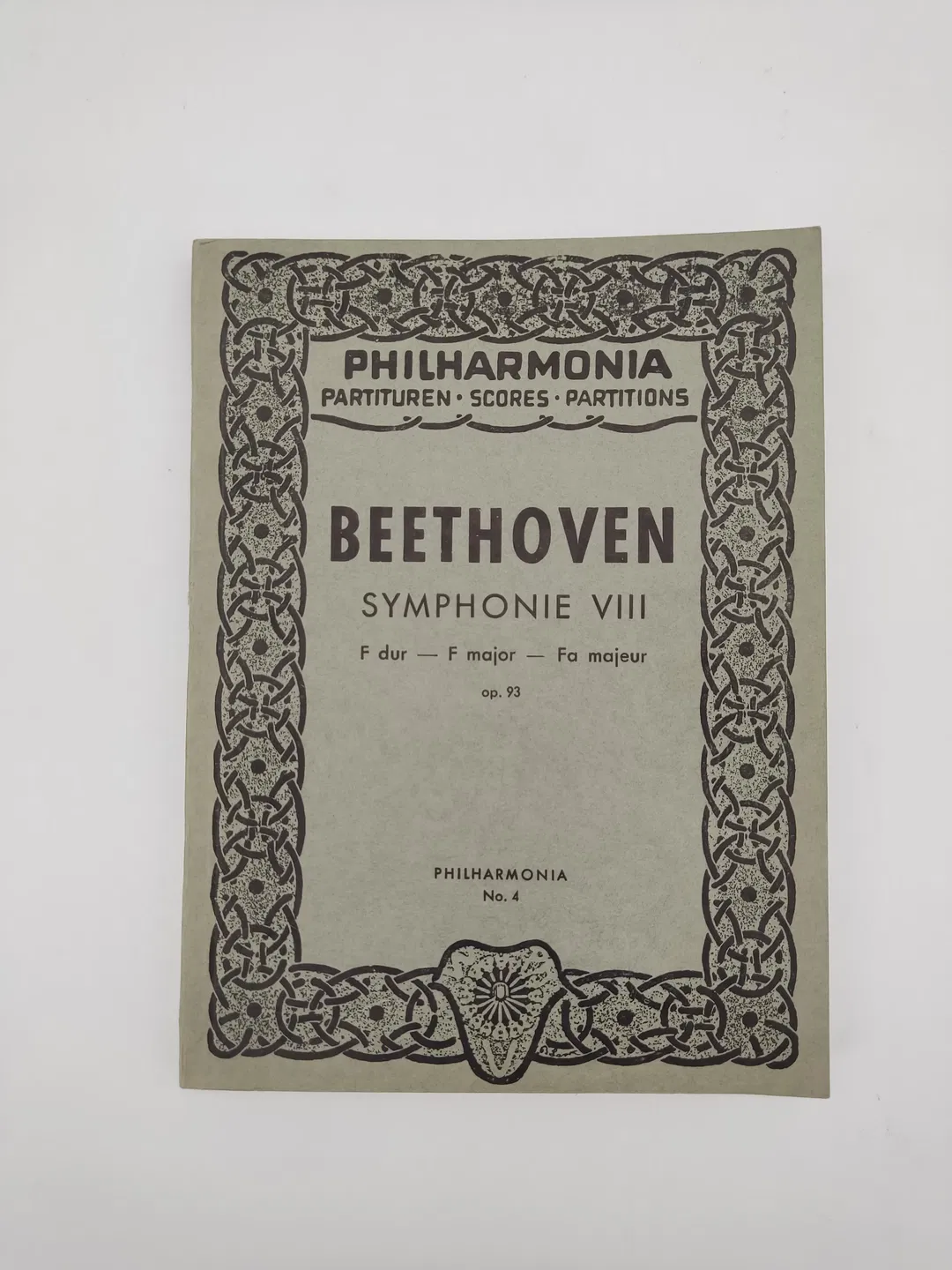 Symphonie Nr. 8 F-Dur op. 93 - Ludwig van Beethoven - Philharmonia Partituren - Bild 1