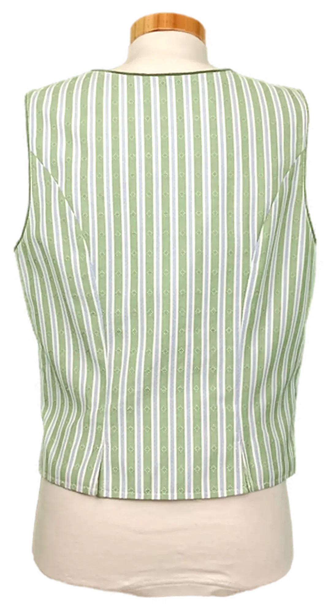h.moser Damen Trachtgilet grün/blau Gr. L – Bild 2