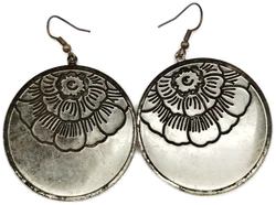 Modeschmuck Ohrringe mit Blumen-Motiv - Bild 2