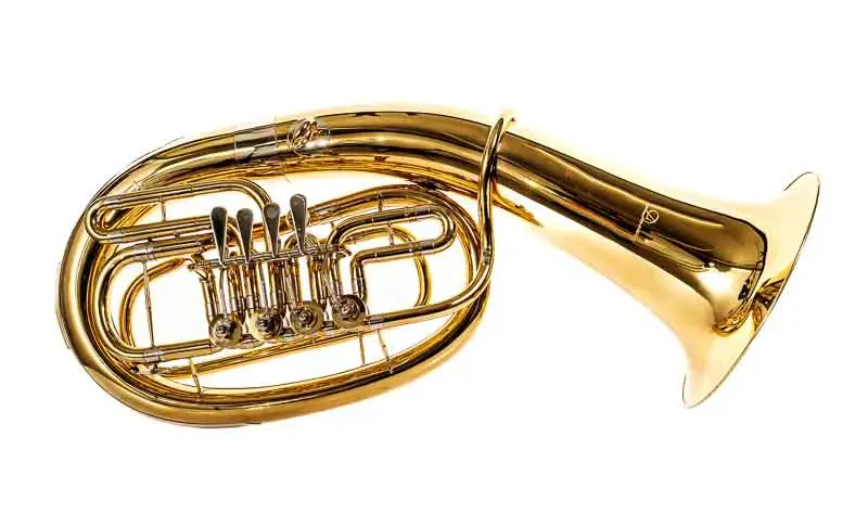 DIMAVERY Blechblasinstrument B-Bariton, gold mit Koffer Musik Horn - Bild 4