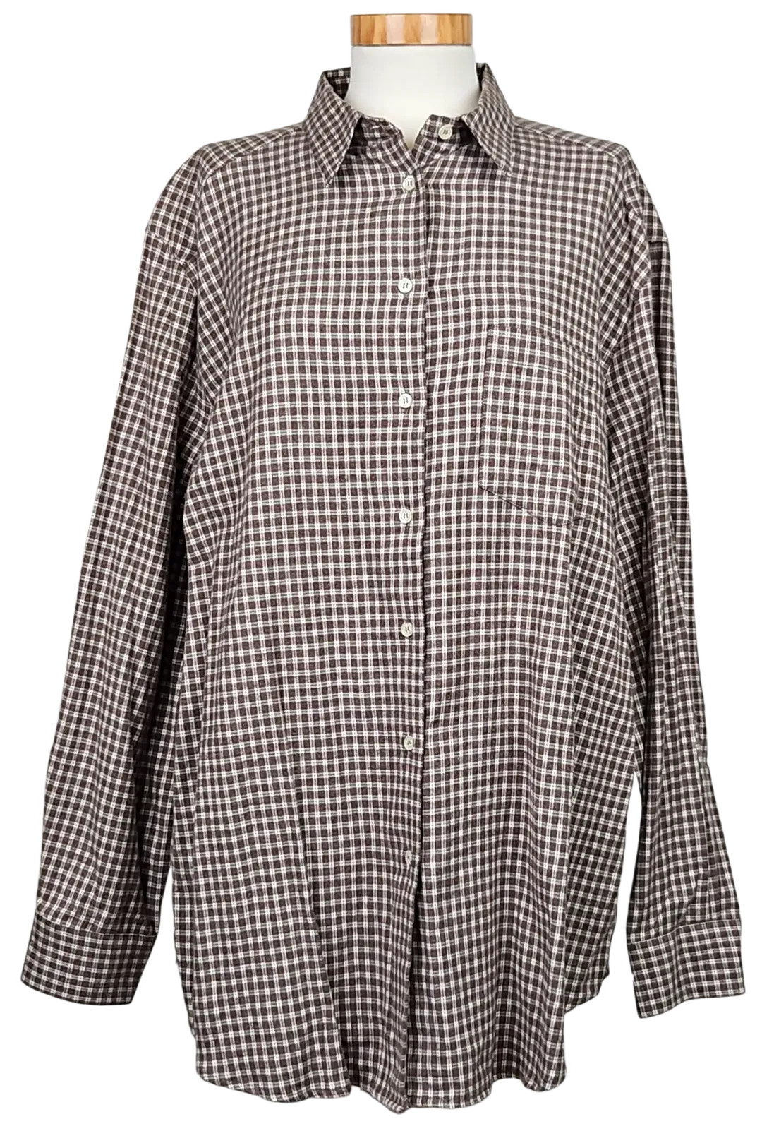 Mauro Aureli Vintage Damen Hemd, grün - Gr. 46 - Bild 4