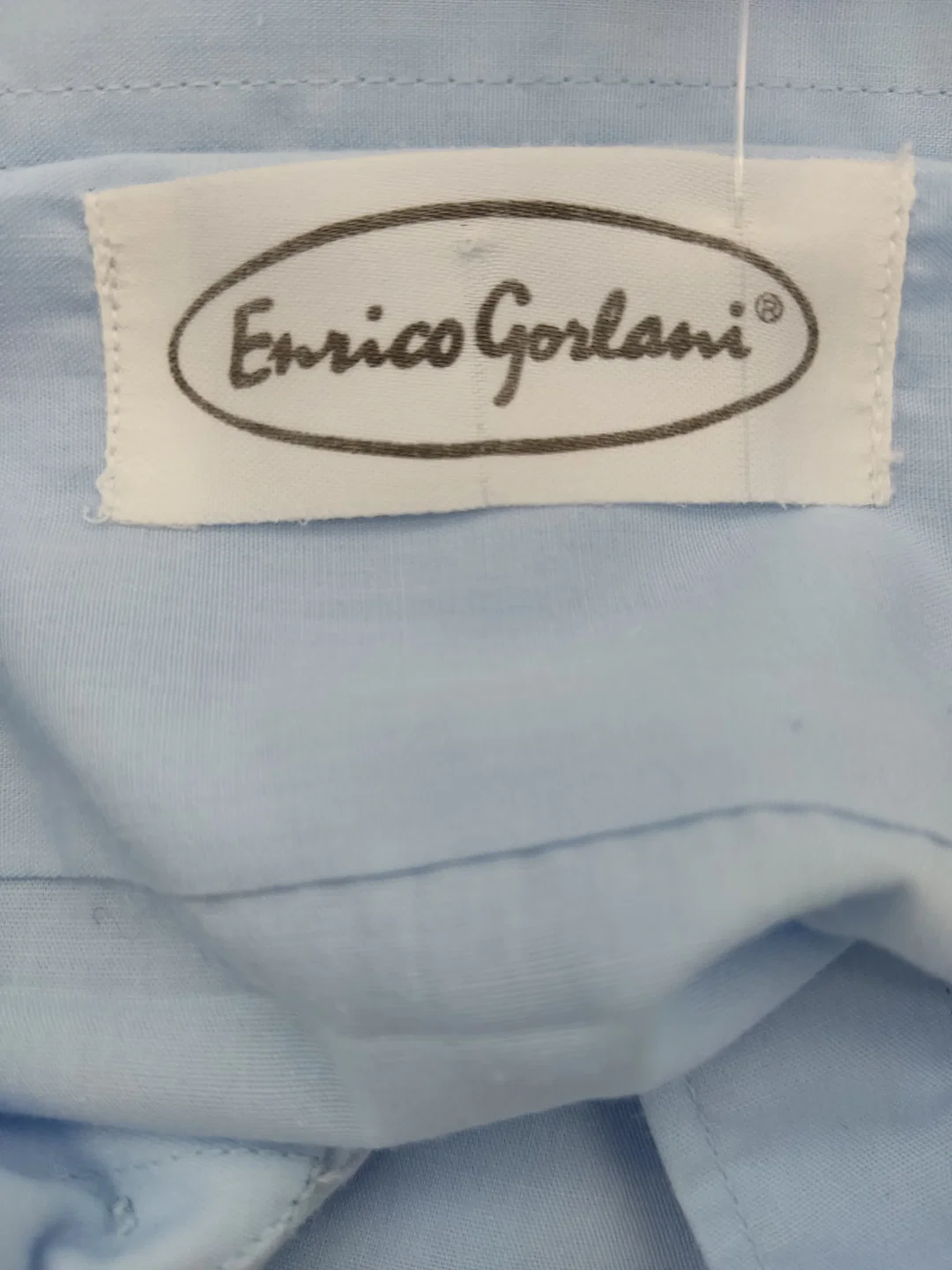 Enrico Gorlani Herrenhemd hellblau - L - für Flohmarkt entnommen – Bild 5
