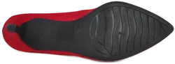 Marco Tozzi Damen Pumps Veloursleder, rot - Größe 40 - Bild 4