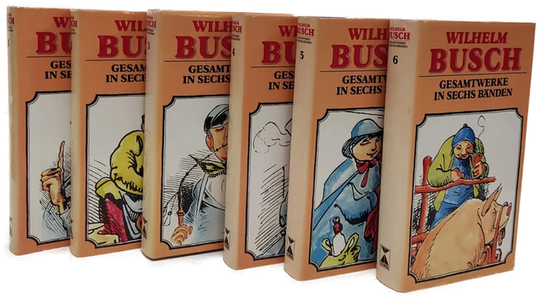 Wilhelm Busch Gesamtwerk in 6 Bänder  - Bild 1