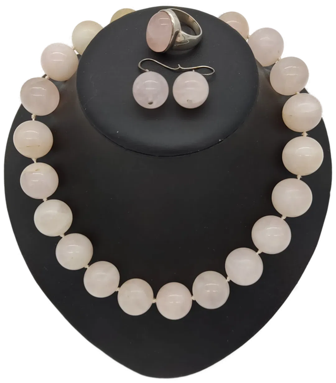 Damen Schmuck-Set 3-teilig Rosenquarz - Bild 2