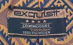 Exquisit Commodore Vintage Herrenkrawatte gemustert – Vorschau 3