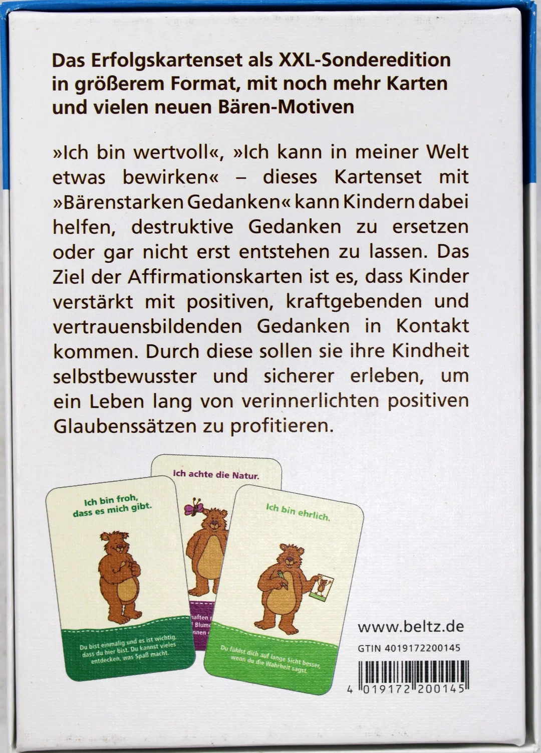 Bärenstarke Gedanken für Kinder – 56 Affirmationskarten zum Kinder-Mentaltraining (XXL Sonderedition) – Bild 3