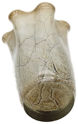 Vase, Glashütte Jozefina Krosno Mundgeblasen | Polnisches Unikat - Bild 4