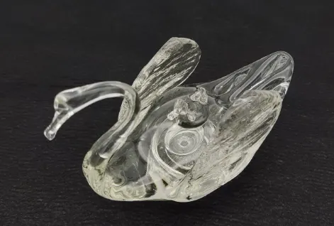 Schwan Figur aus Glas – Bild 2