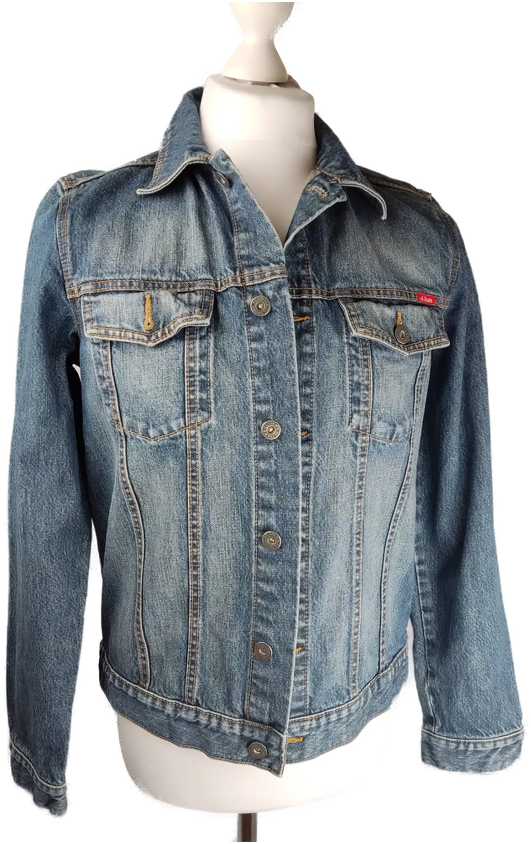 s.Oliver Jeansjacke Jungen Gr. 171-176 | Zeitloser Denim-Klassiker - Bild 1