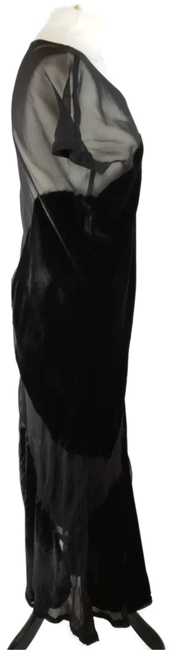 Comme des Garcons Maxikleid - Gr. M / 82% Viskose / 18% Seide - Bild 4
