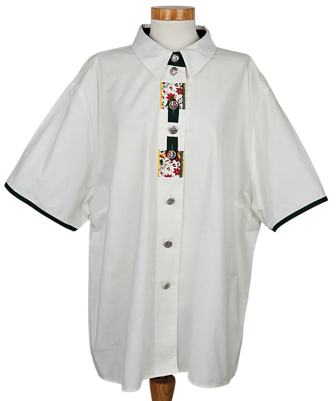 Styrian lady Vintage Damen Trachtenbluse, weiß - Gr. XXL  - Bild 1