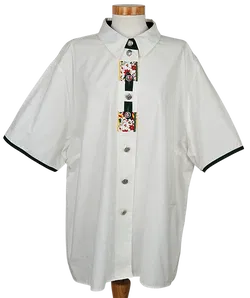 Styrian lady Vintage Damen Trachtenbluse, weiß - Gr. XXL  - Bild 1