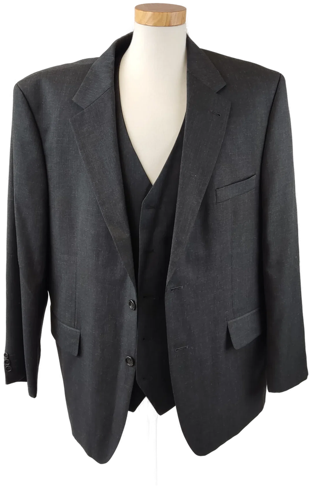 big fashion Herrensakko und Gilet grau - 50 - Bild 1
