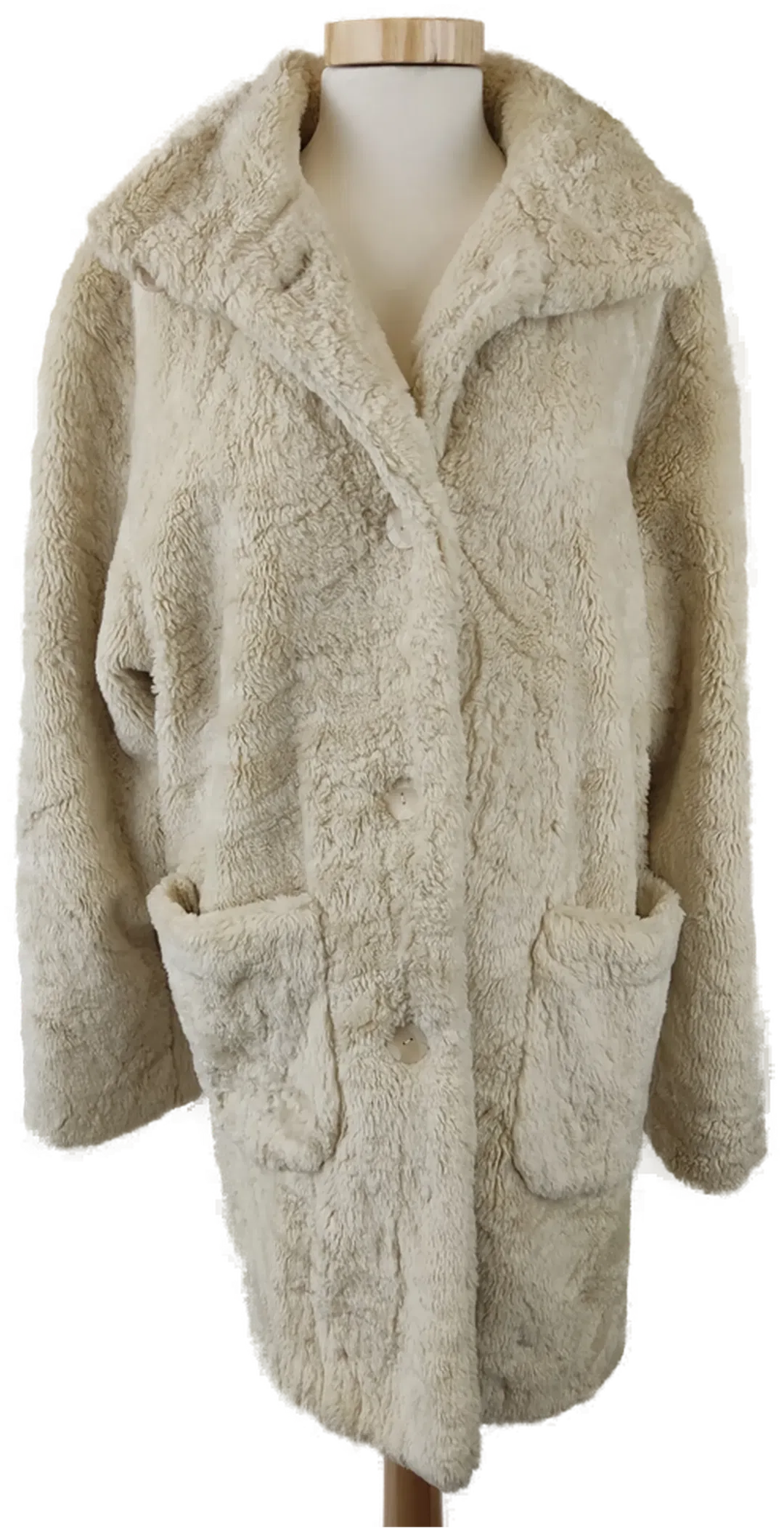 RAGAZZA Collection Damenmantel beige Felloptik - XL - 42 - Bild 4