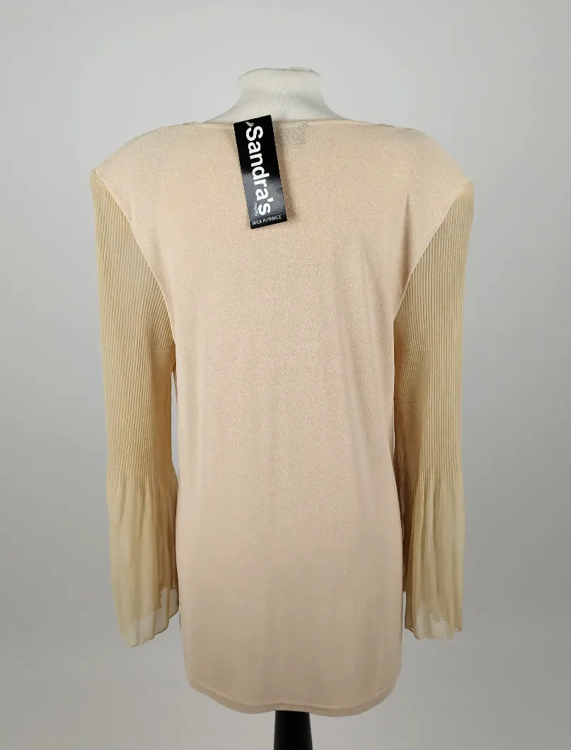 Sandra's Paris Oberteil beige - ca. XL, 90% Acetat, 10% Elasthan – Bild 3