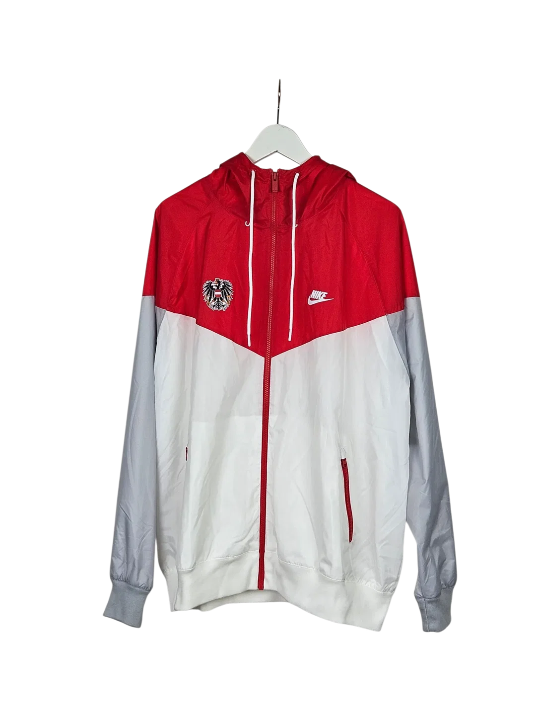 Nike Herren Sportjacke ÖSTERREICH, rot/weiß - Gr. XL - Bild 4