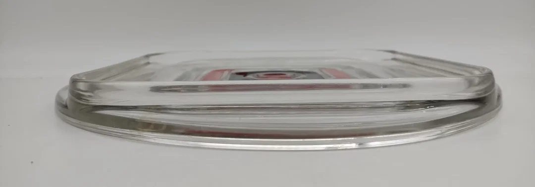 Vintage Große Servierplatte aus Glas. Ø30cm – Bild 4