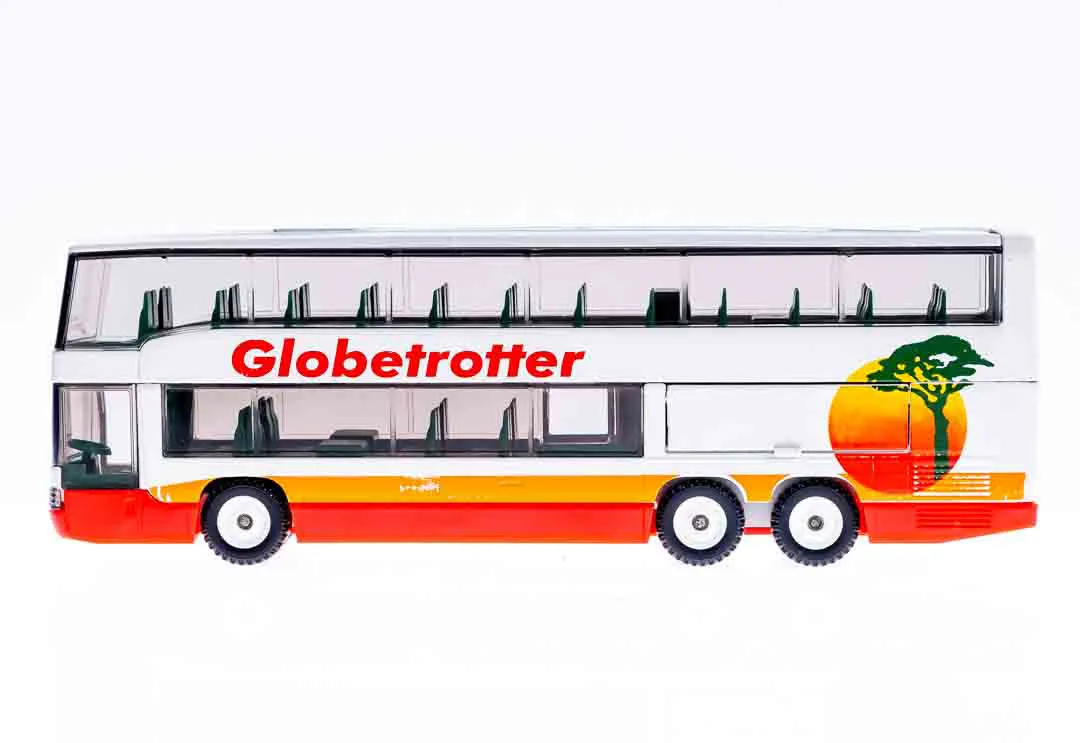 Mercedes Benz 0404 DD rot/weiß/orange Globetrotter – Bild 2