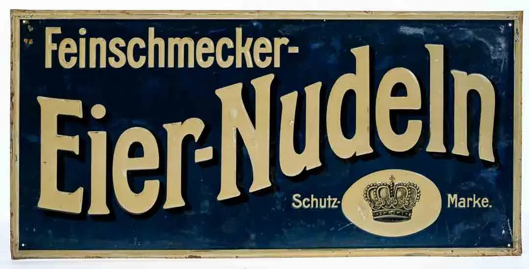 Antikes Werbeschild 