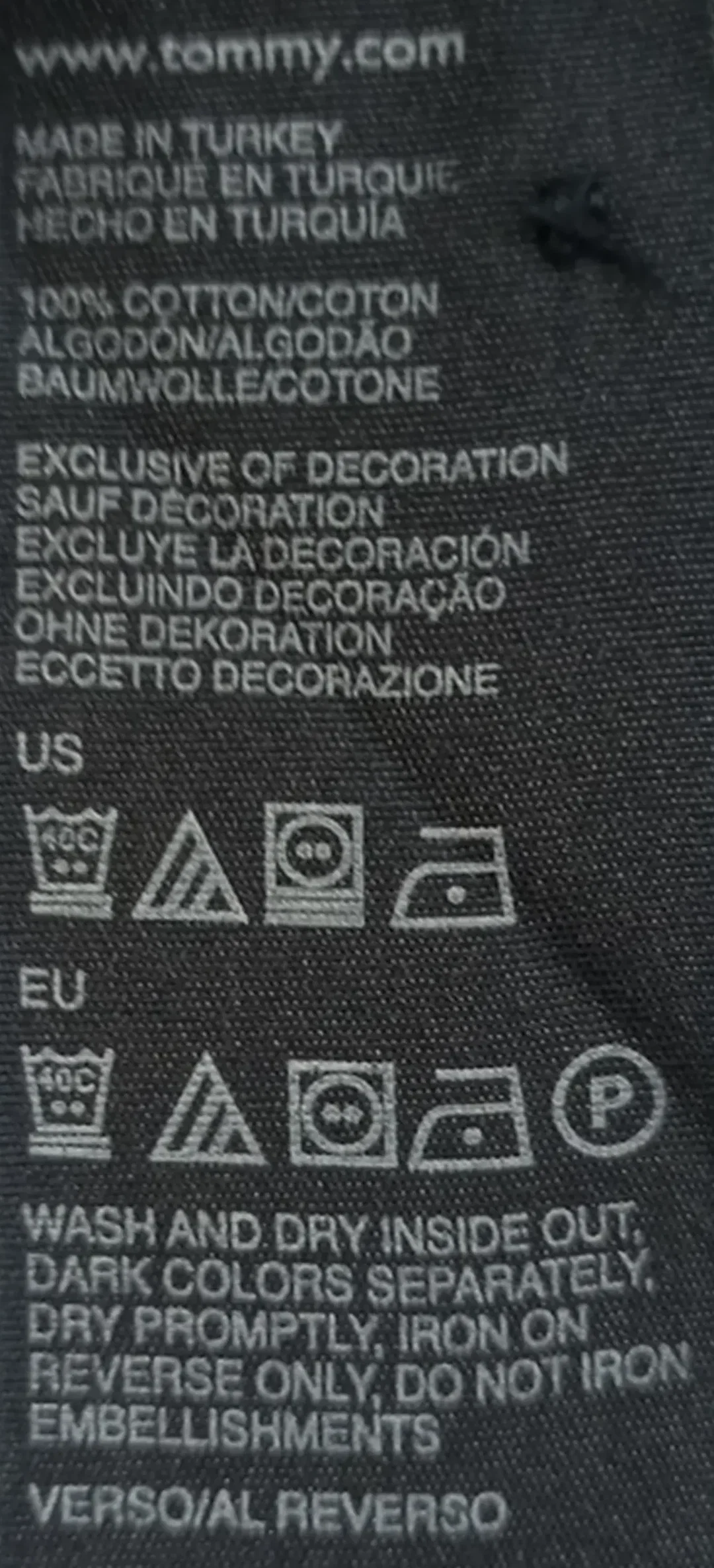 Tommy Hilfiger Herrenpoloshirt dunkelblau Gr. L – Bild 4