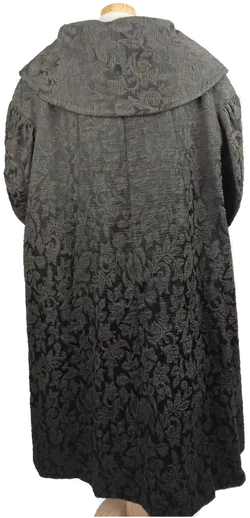 Damenmantel Vintage sehr schweres Material schwarz- L/XL - Bild 2