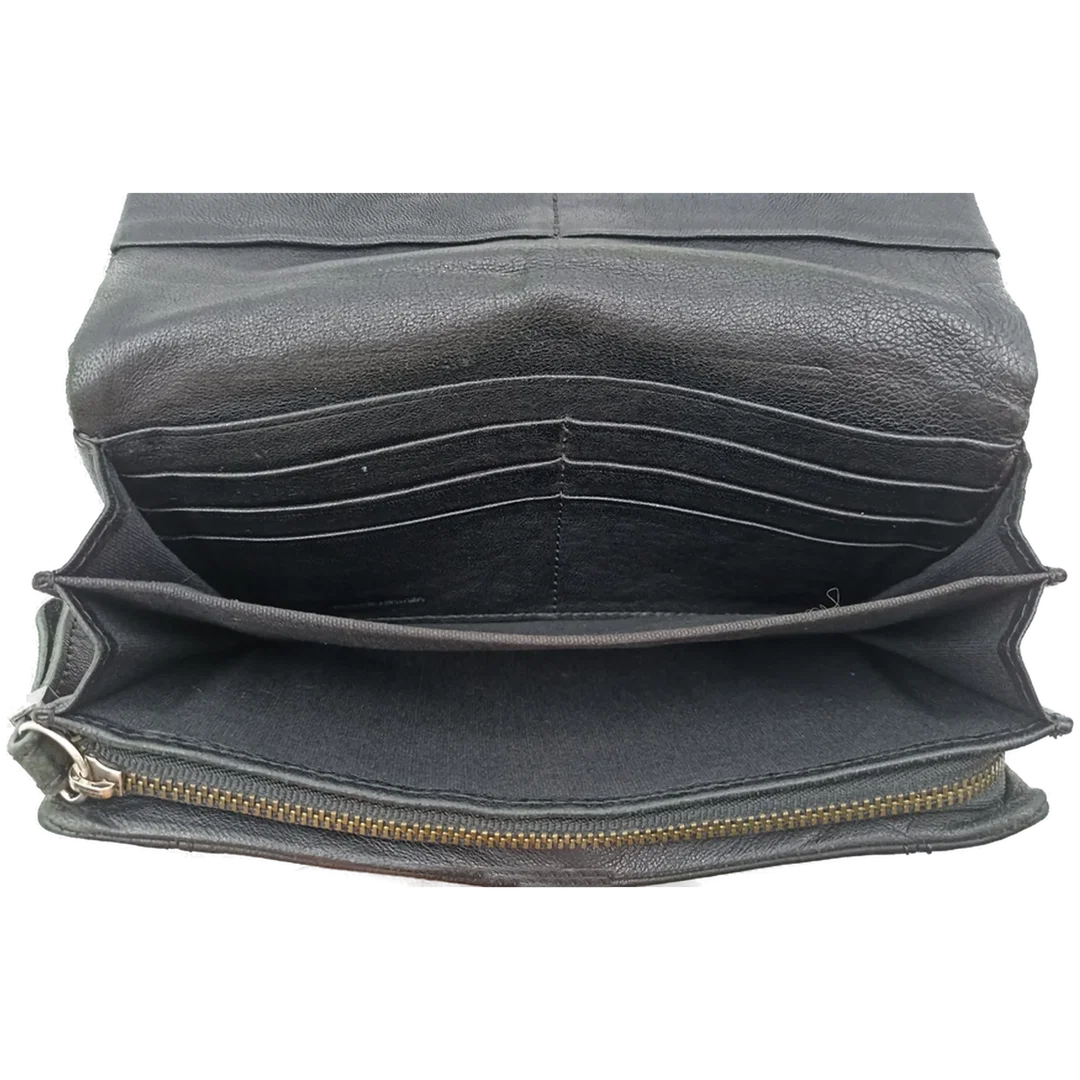 Diesel Damen Lederbrieftasche schwarz – Bild 3