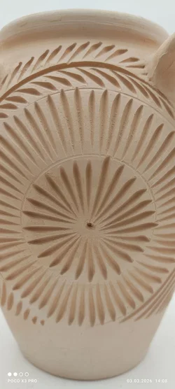 Terrakotta Vase Sonstige Unlasiert Creme | Wie Neu - Bild 4