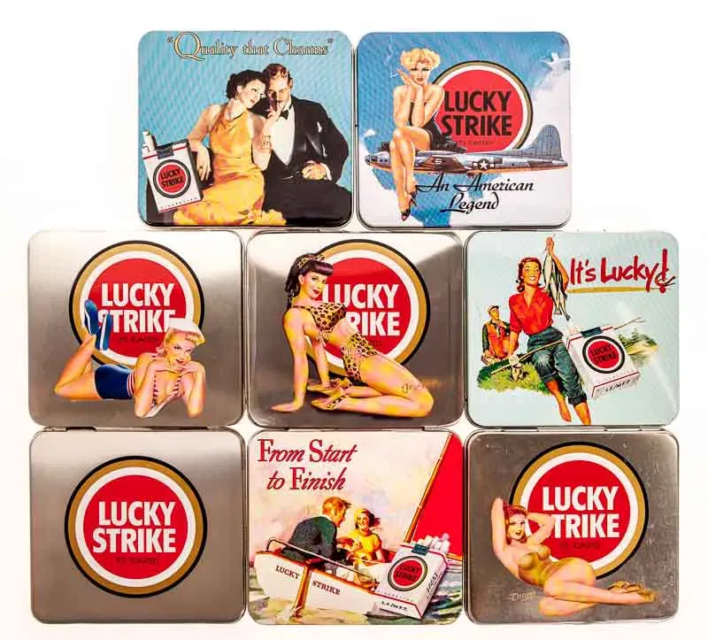 Konvolut Lucky Strike Zigaretten-Dosen - Bild 1