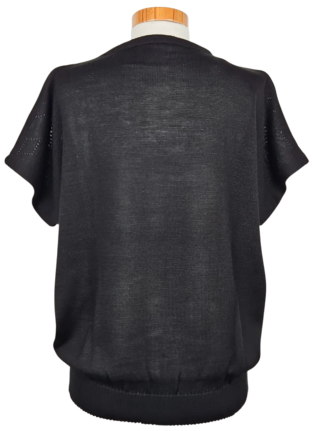 ACRYL Vintage Damen Shirt, schwarz - Gr. L  – Bild 3