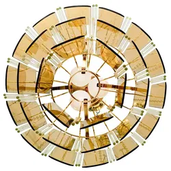 EGLO Hängeleuchte 70er Jahre – Rauchglas – Vintage Pendelleuchte, Mid-Century Design (1Stk Röhrenglas fehlt) - Bild 4