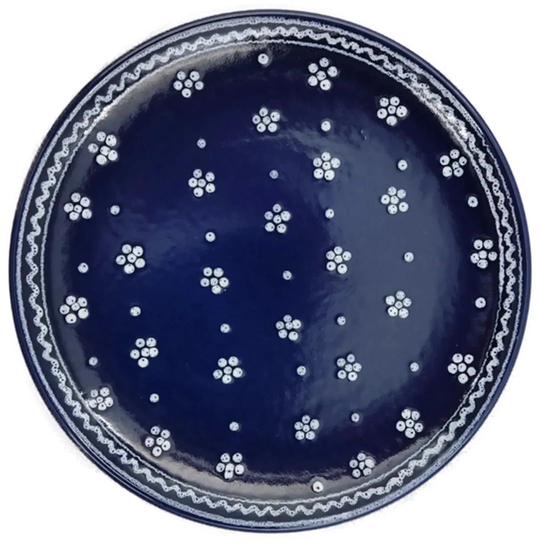 Gmundner Keramik "Dirndl blau" - Speiseteller 24 cm (6-teilig) – Bild 2