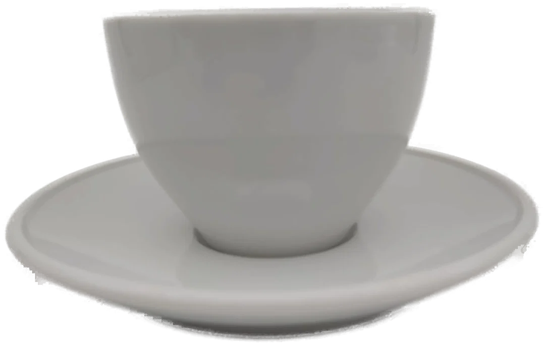 Villeroy & Boch "Blu" Tassen mit Untertassen weiß, Set (4 Stück) – Bild 3