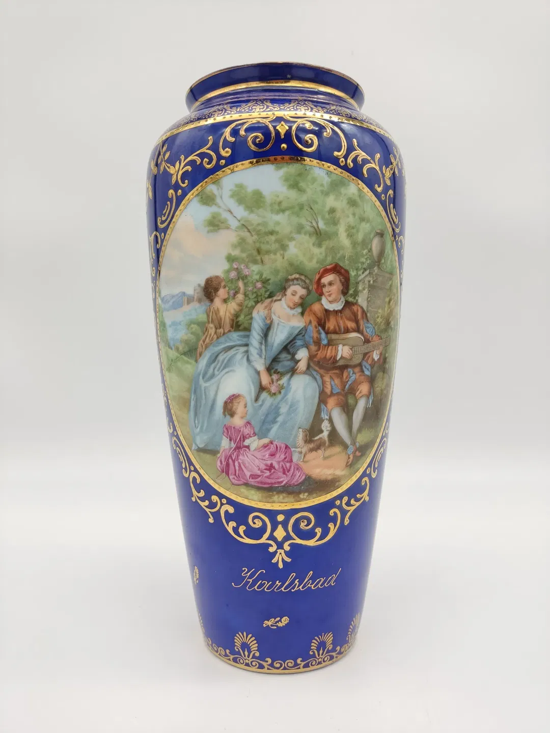 Victoria Porzellan Vase in blau - Bild 4