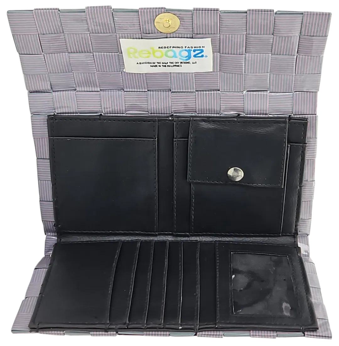 Rebagz Upcycling Damen Geldbörse - grau - Bild 4