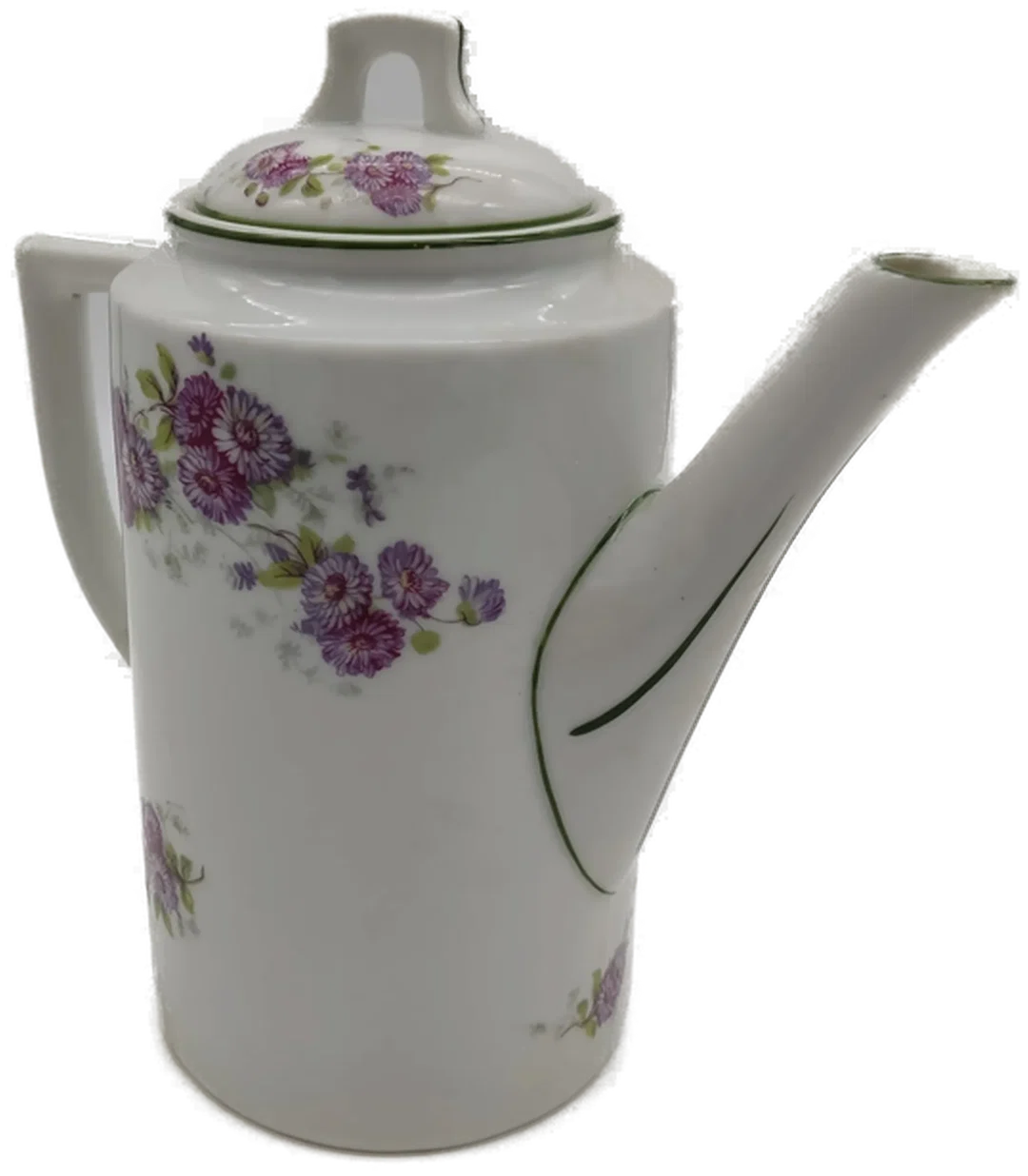 H&C Chodau Porzellan Kanne Karaffe Blumenmuster, Höhe 20 cm – Bild 2