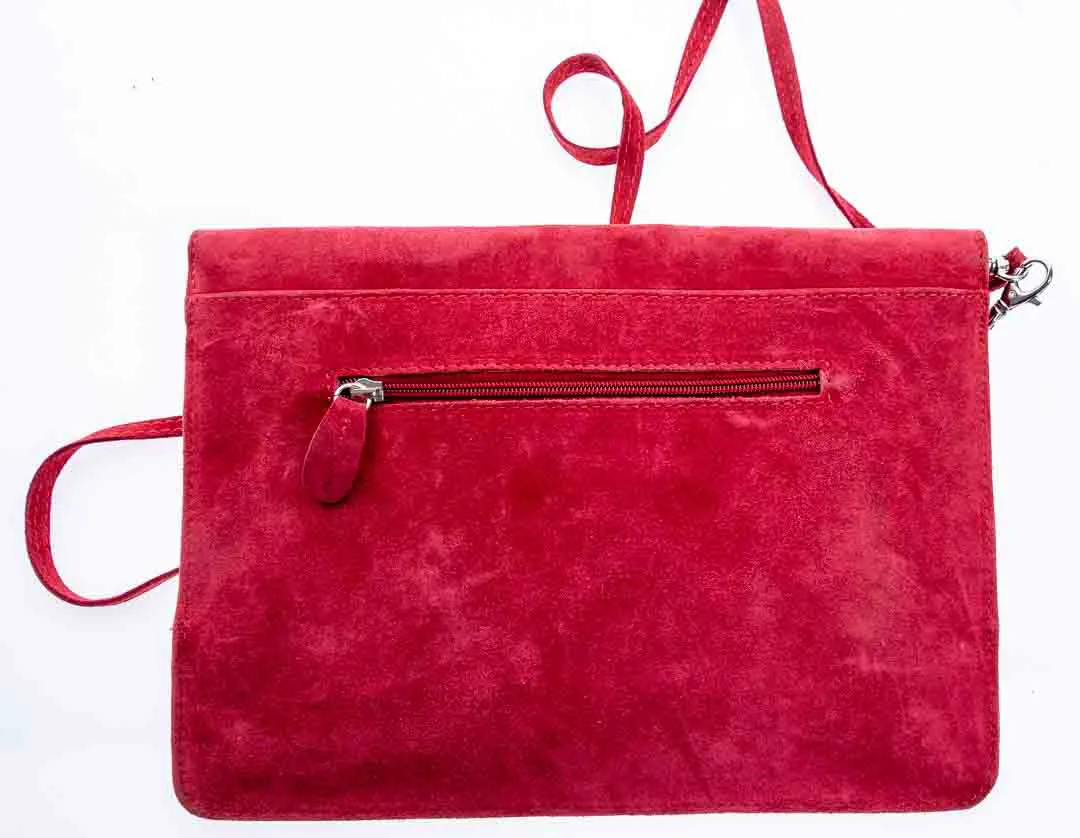 Leidiroo Lederhandtasche in rot - Made in Italy – Bild 3