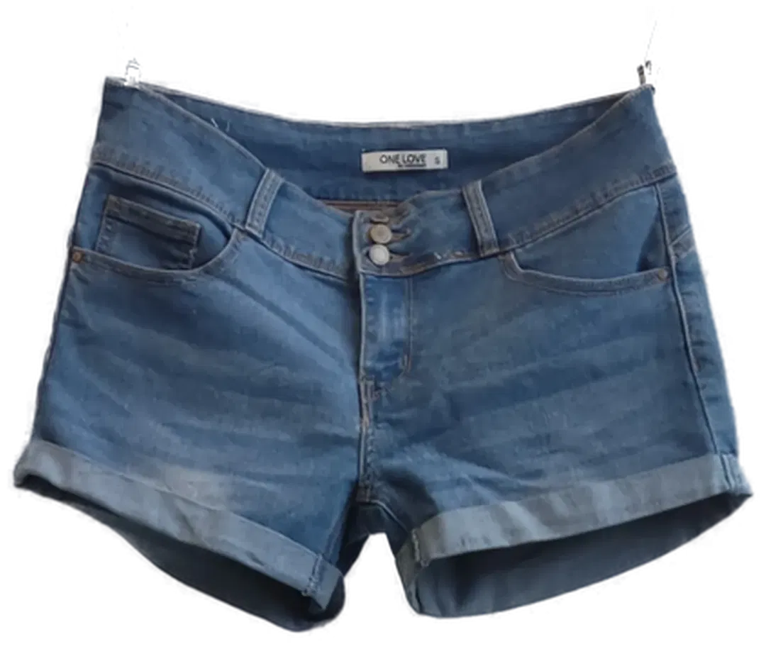 One Love by Colloseum Kurze Damen Jeans blau -  Gr. S - Bild 1