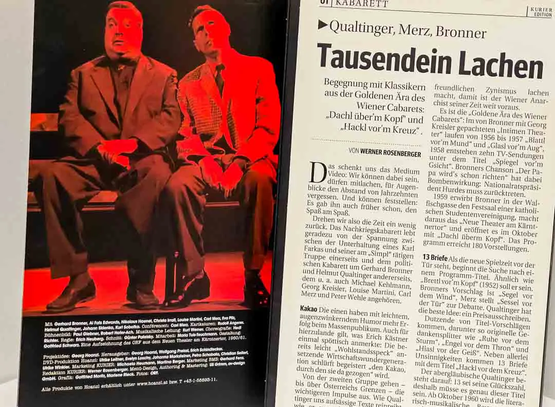 KURIER edition Best of Kabarett Qualtinger Merz Bronner DVD No. 1! – Bild 3