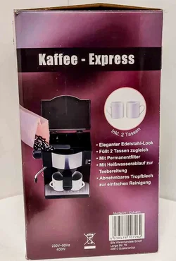 Kaffee-Express Espresso-Maschine CM-401 – Kompakter Genuss in OVP - Bild 4