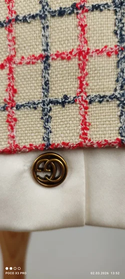 Gucci Tweed-Blazer mit Schleife Größe 40 / L - Bild 7
