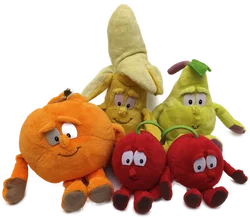 8 Stk. Plüschfiguren, Goodness Gang "Obst", Sammelfiguren – Vorschau 2