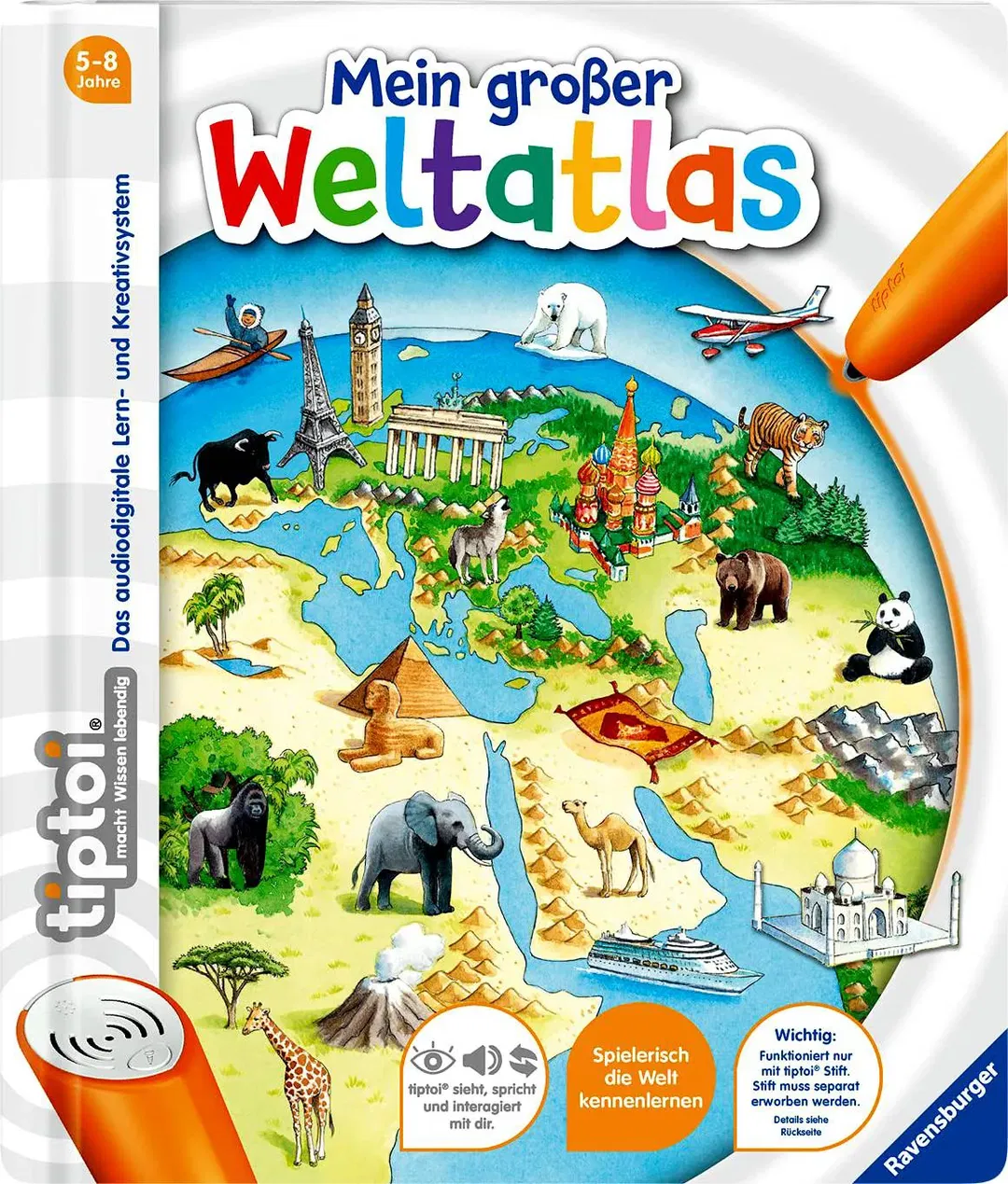 Tptoi - Mein großer Weltatlas – Interaktives Lernbuch ab 5 Jahren - Bild 1