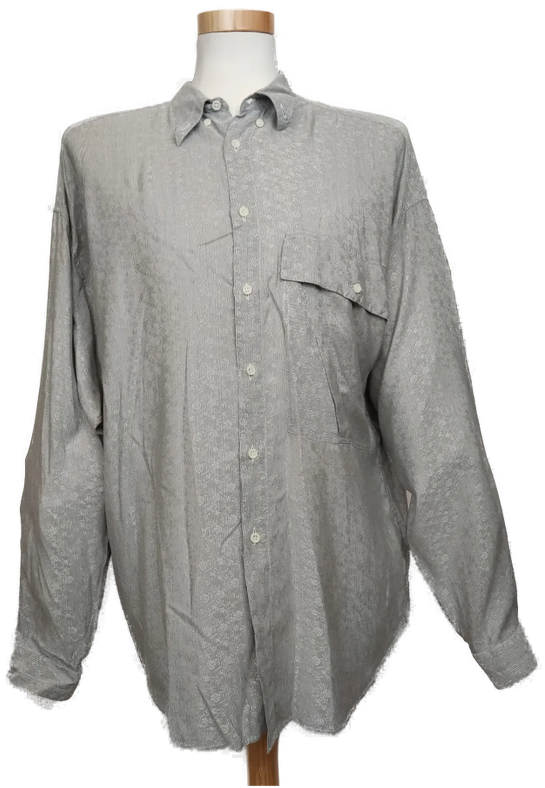 Versace Herren Hemd grau Gr. 52 Vintage - Bild 4