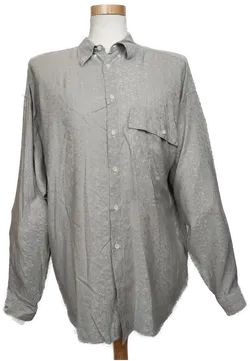Versace Herren Hemd grau Gr. 52 Vintage - Bild 1