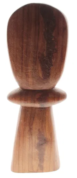 Große handgeschnitzte Holzfigur mit Gesicht – Afrikanische Skulptur – ca. 41,5 cm - Bild 2