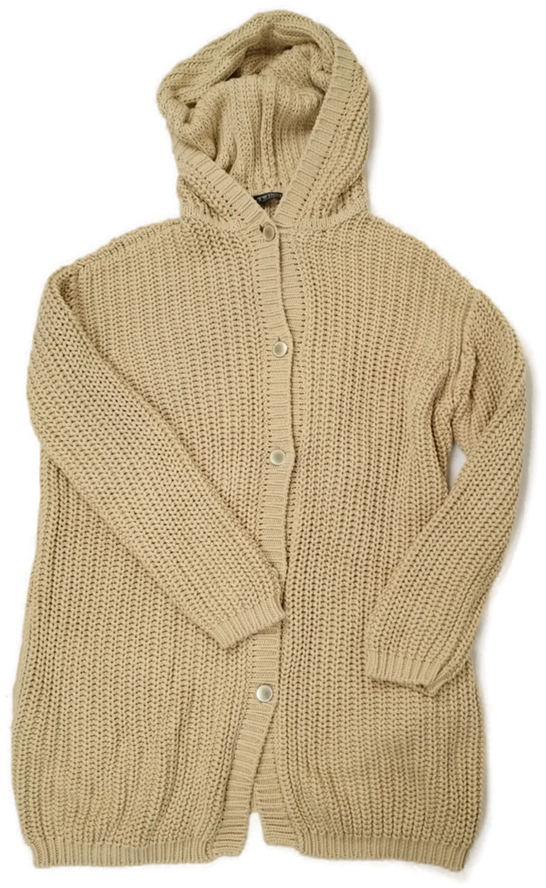 Strickjacke, Twinset-Italien, mit Kapuze Gr. M  – Bild 1