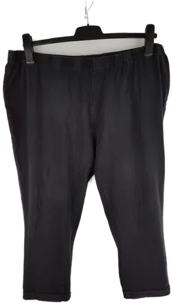 Hose 'Laura Torelli plus', halblang mit Gummizugbund, schwarz, Größe 52/54 - Bild 1